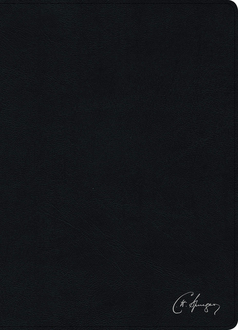 RVR 1960 Biblia de estudio Spurgeon, negro piel genuina (Spanish Edition)