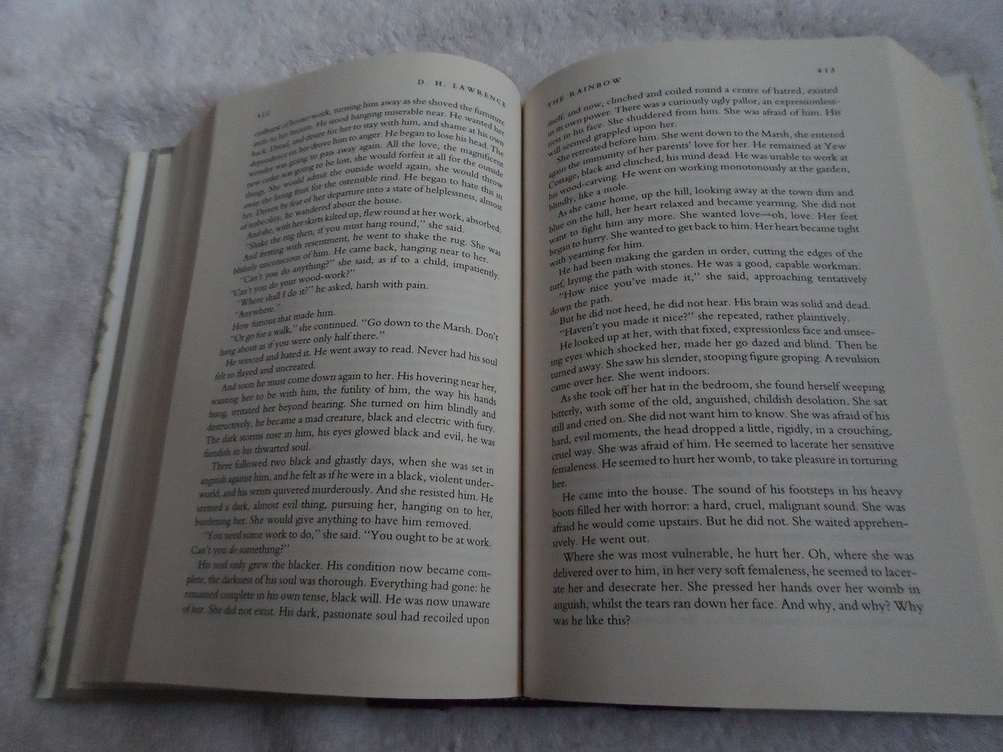 D.H. Lawrence, three complete novels: Lady Chatterley's lover, The Rainbow, Sons and lovers