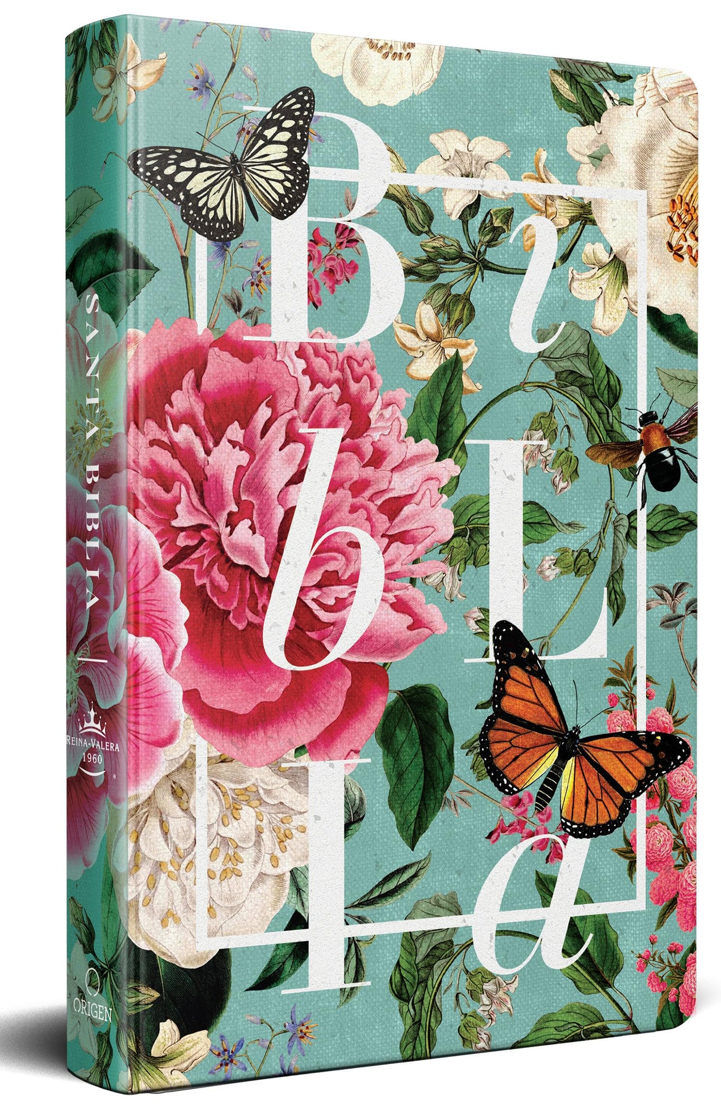 Biblia RVR 1960 letra grande tamao manual, tapa dura Jardin de flores / Spanish Bible RVR 1960 Handy Size Large Print Hardcover Garden of Flowers (Spanish Edition)