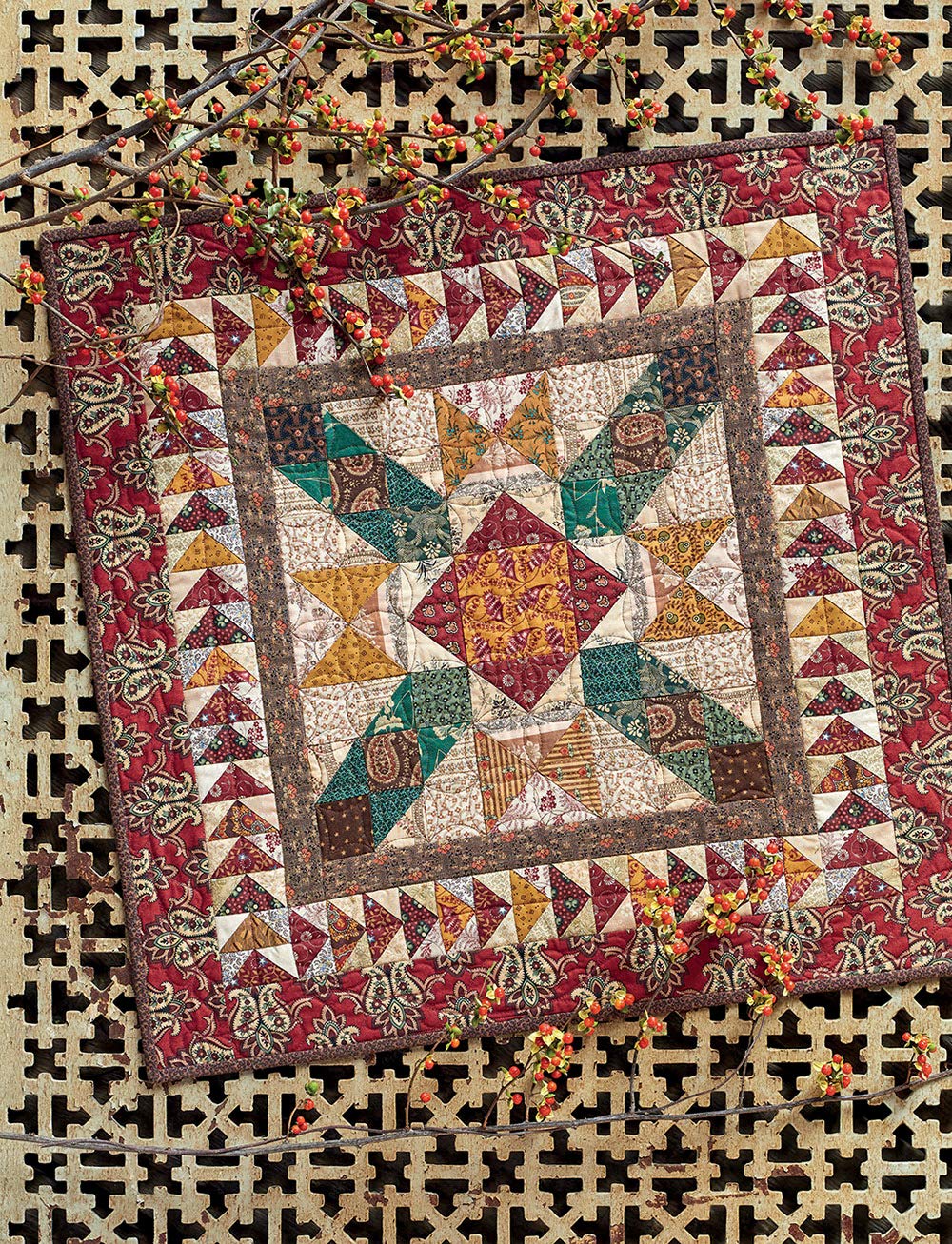 Autumn Bouquet: Patchwork and Appliqué Quilts from Reproduction Prints