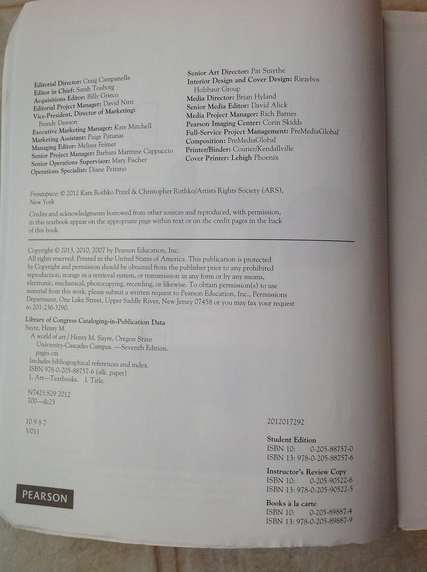 A World of Art (7th Edition)