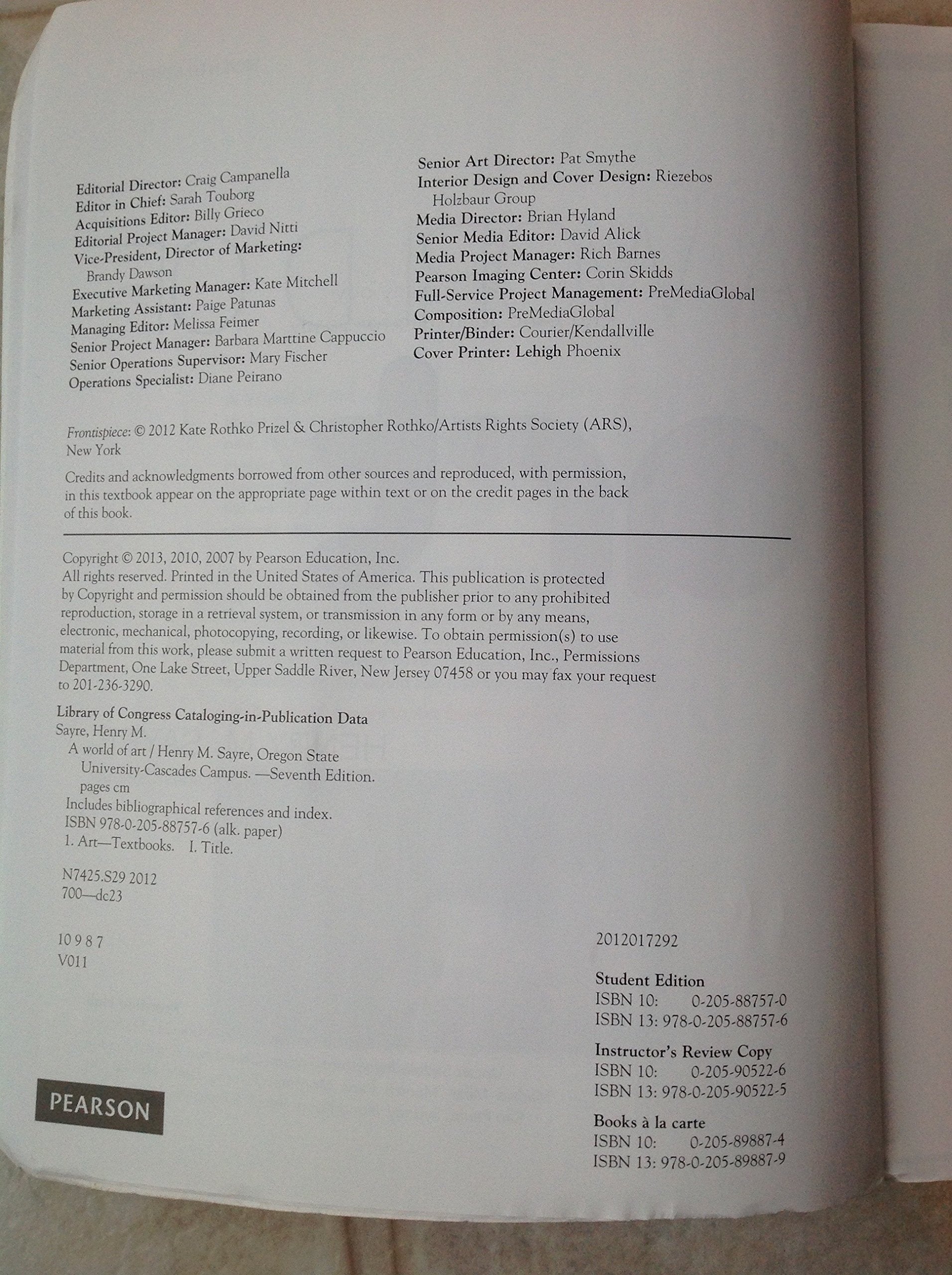 A World of Art (7th Edition)