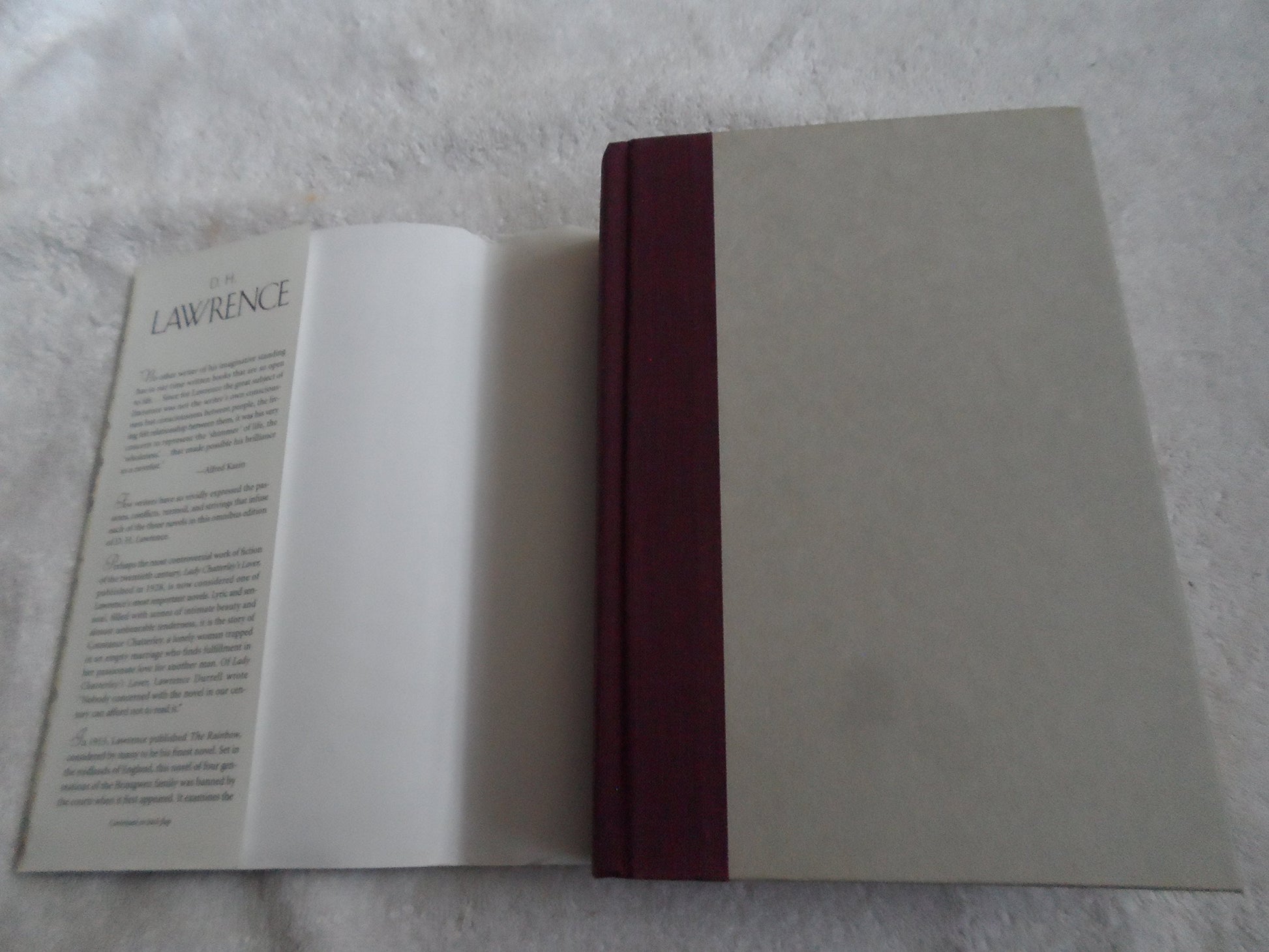 D.H. Lawrence, three complete novels: Lady Chatterley's lover, The Rainbow, Sons and lovers
