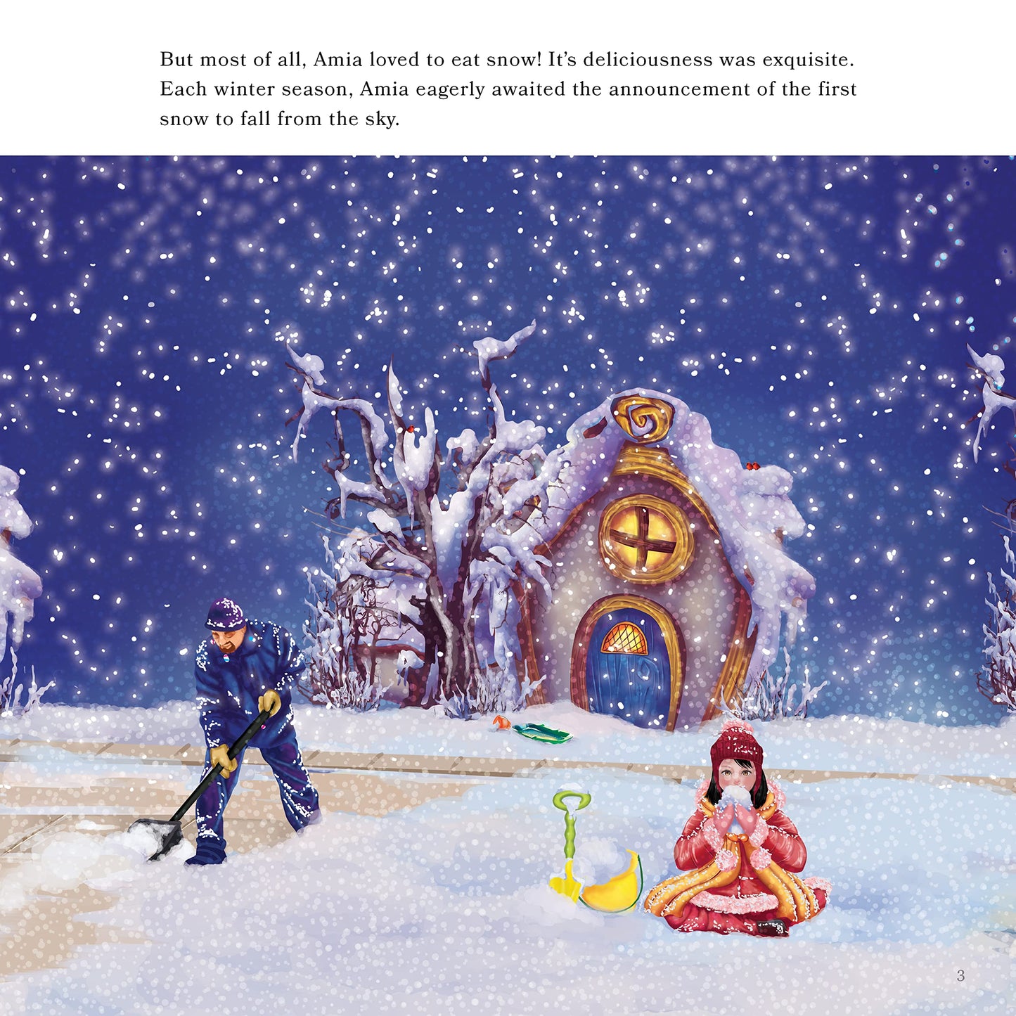 The Snow Monster- Award-Winning Magical Story of a Birthday Wish that Comes True, With a Twist! See how Amia Saves Tuttle Town