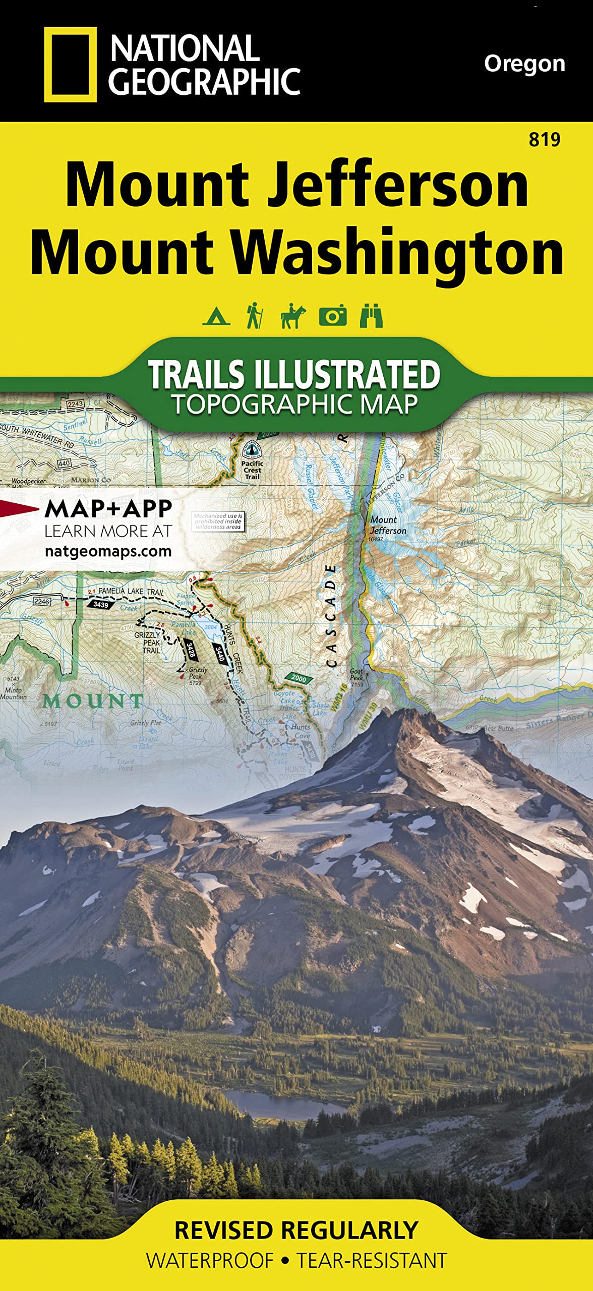 Mount Jefferson, Mount Washington Map (National Geographic Trails Illustrated Map, 819)