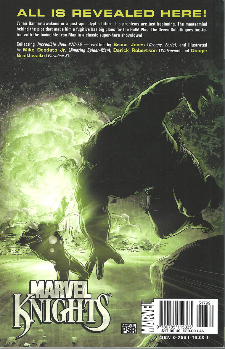 Incredible Hulk, Vol. 8: Big Things — back cover