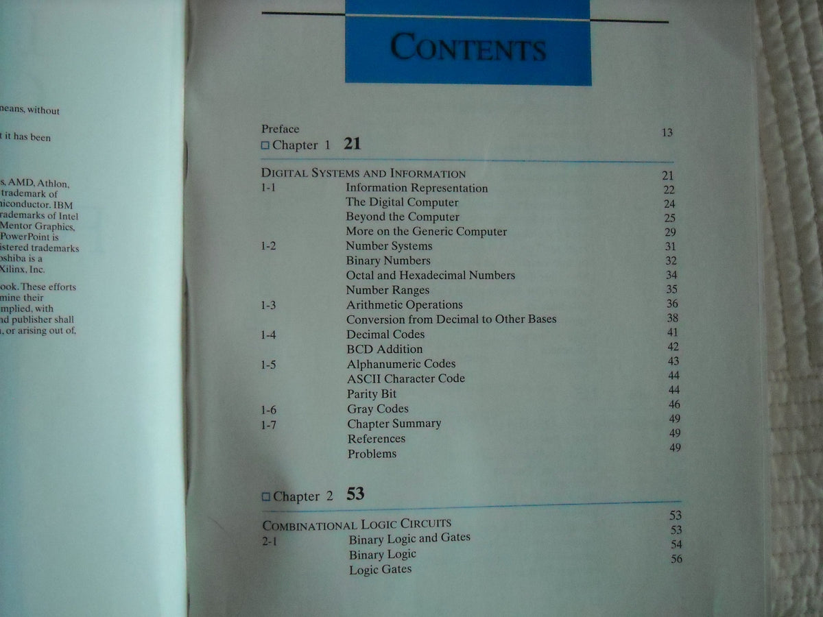 Logic and Computer Design Fundamentals (4th Edition)