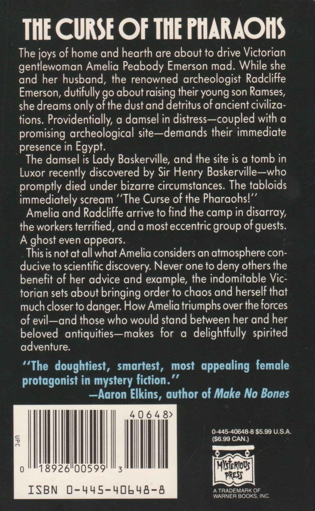 The Curse of the Pharaohs (Amelia Peabody, 2)