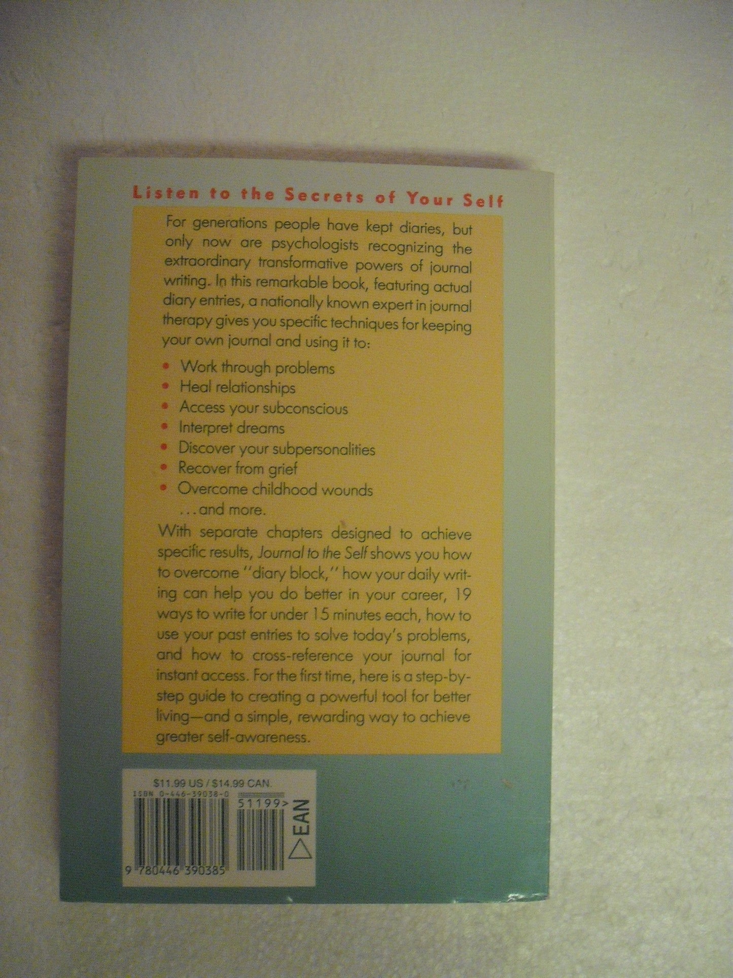Journal to the Self: Twenty-Two Paths to Personal Growth