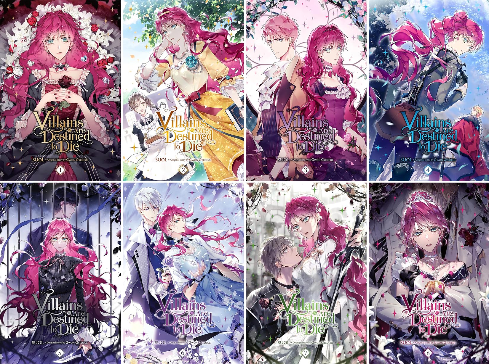 Villains Are Destined to Die, Vol. 1-7. Set of 7 Books