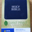 NIV Giant Print Reference Bible, Navy by Zondervan