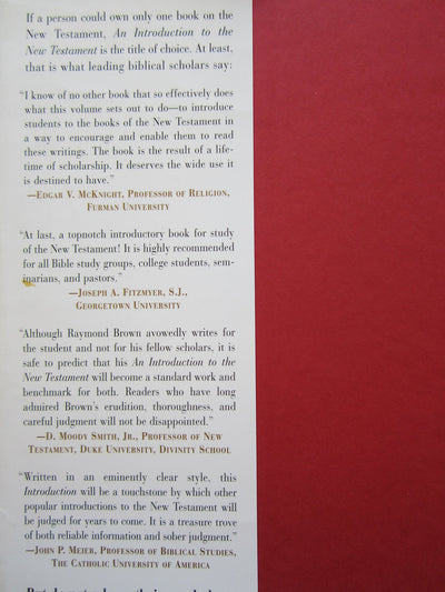 An Introduction to the New Testament (Anchor Bible Reference Library)