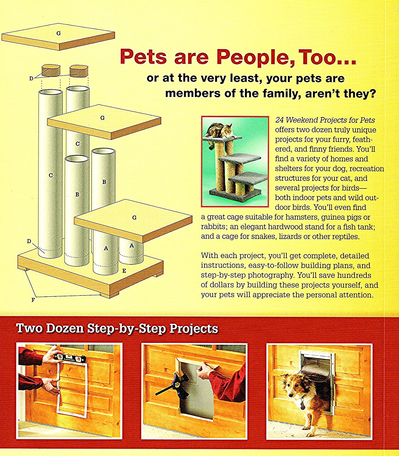 Black & Decker 24 Weekend Projects for Pets: Dog Houses, Cat Trees, Rabbit Hutches & More