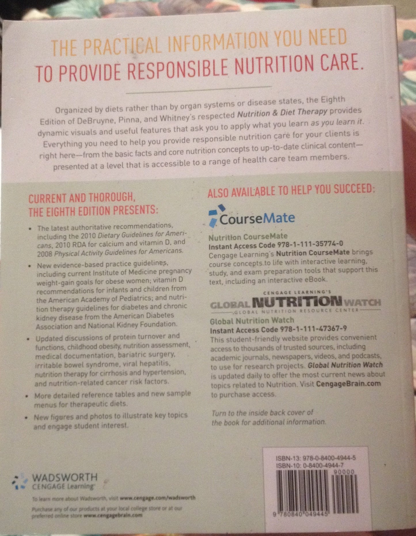 Nutrition and Diet Therapy