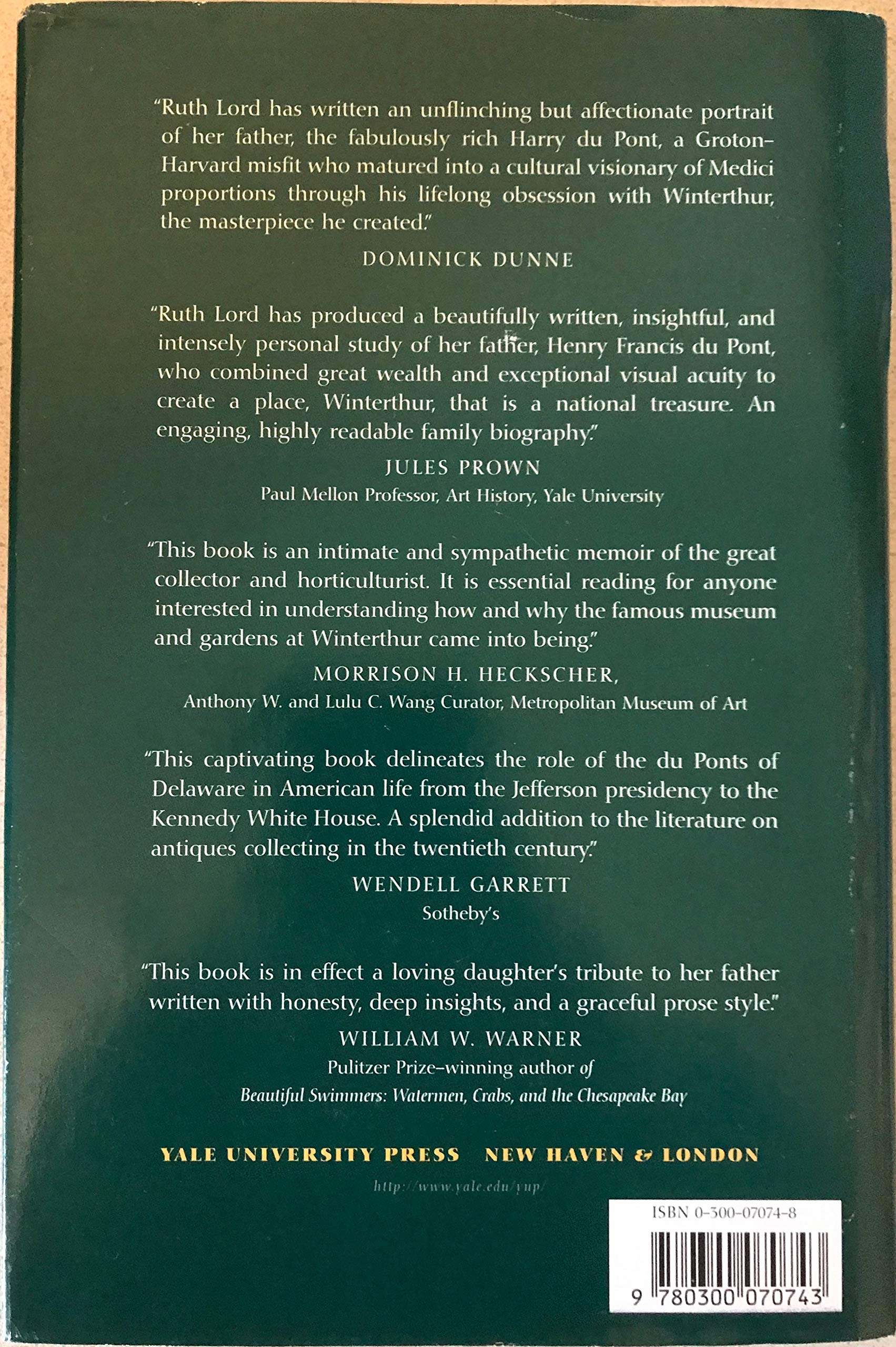 Henry F. du Pont and Winterthur: A Daughter`s Portrait