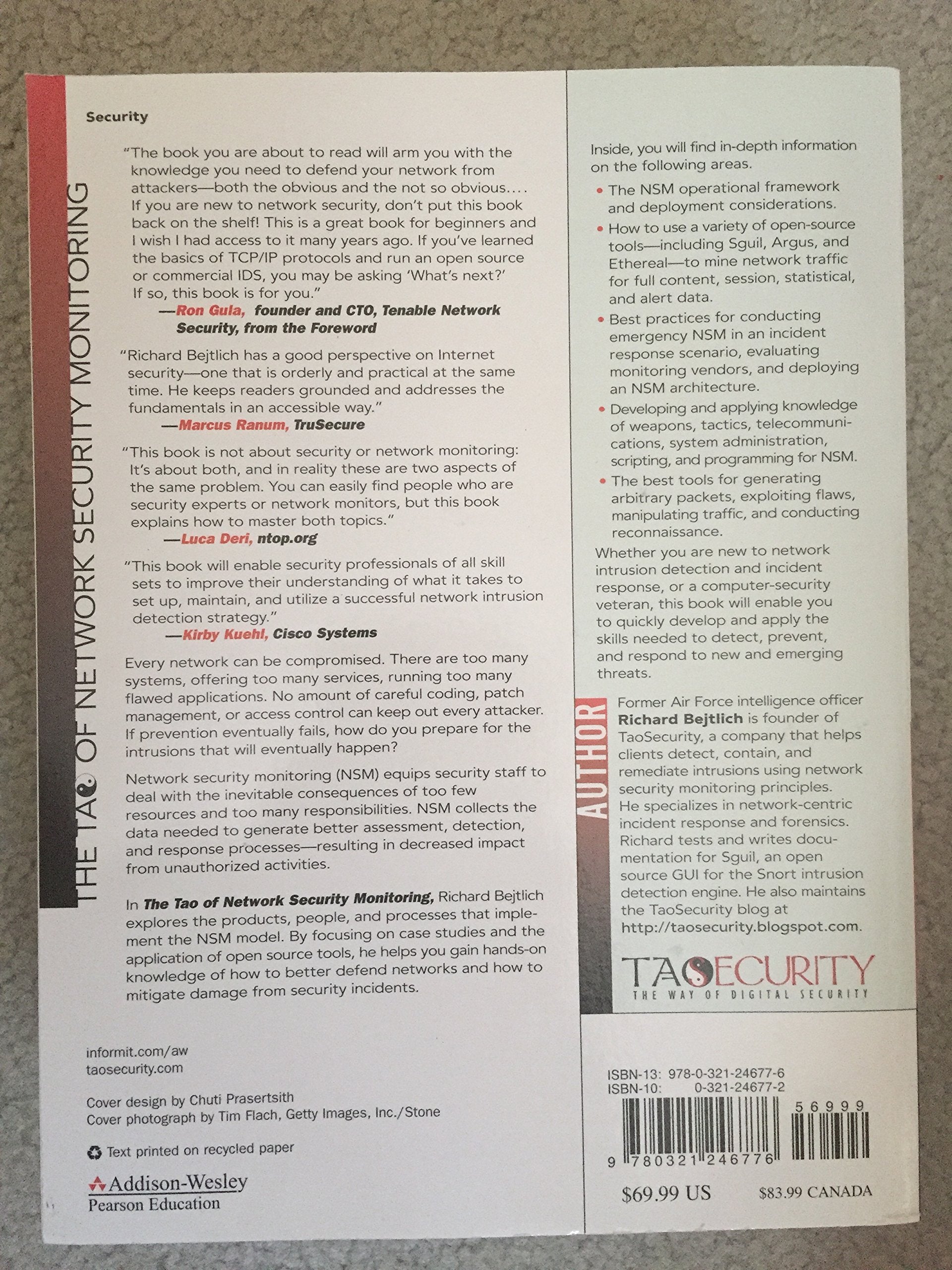 The Tao Of Network Security Monitoring: Beyond Intrusion Detection