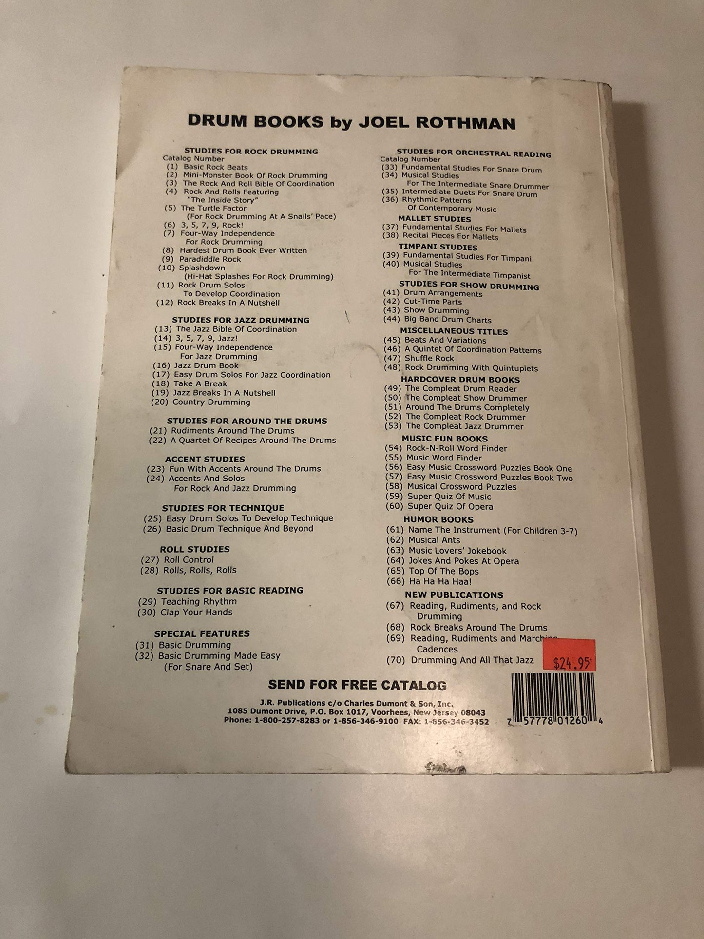 Joel Rothman's Basic Drumming, Revised and Expanded Edition