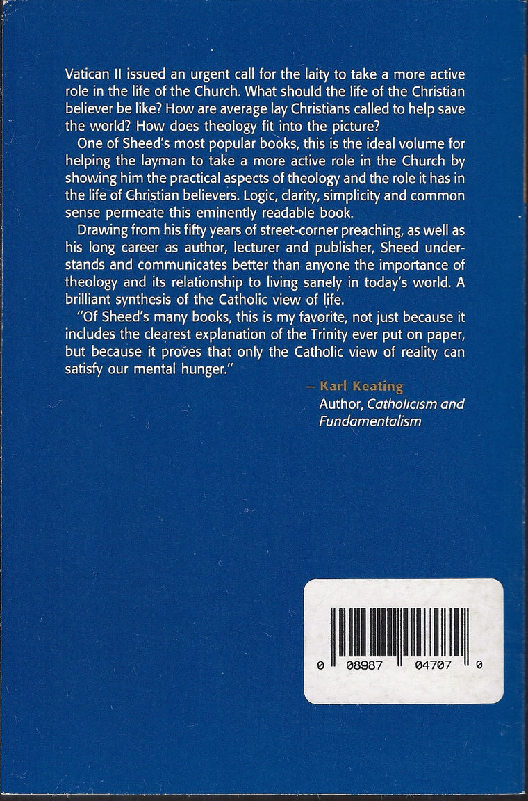 Theology and Sanity — back cover