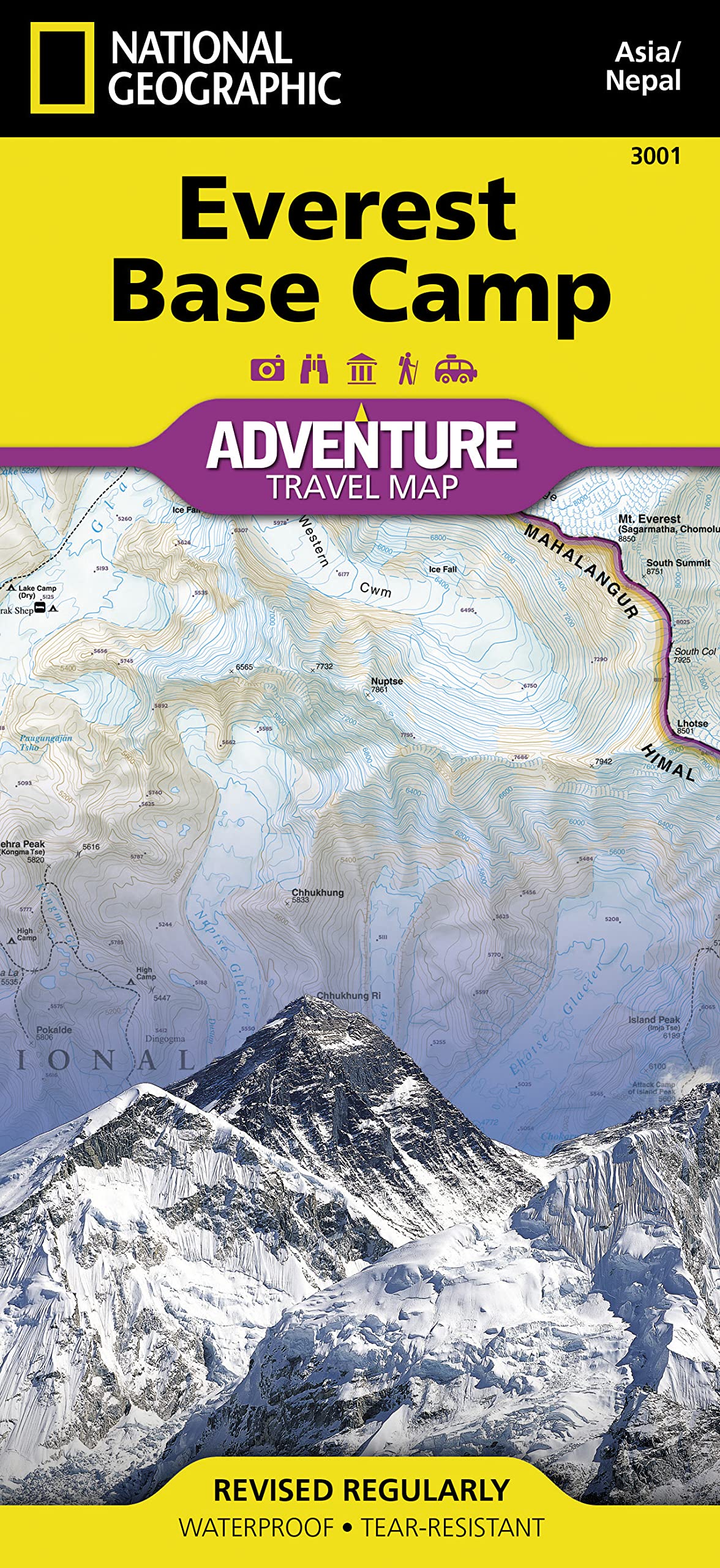 Everest Base Camp Map [Nepal] (National Geographic Adventure Map, 3001)