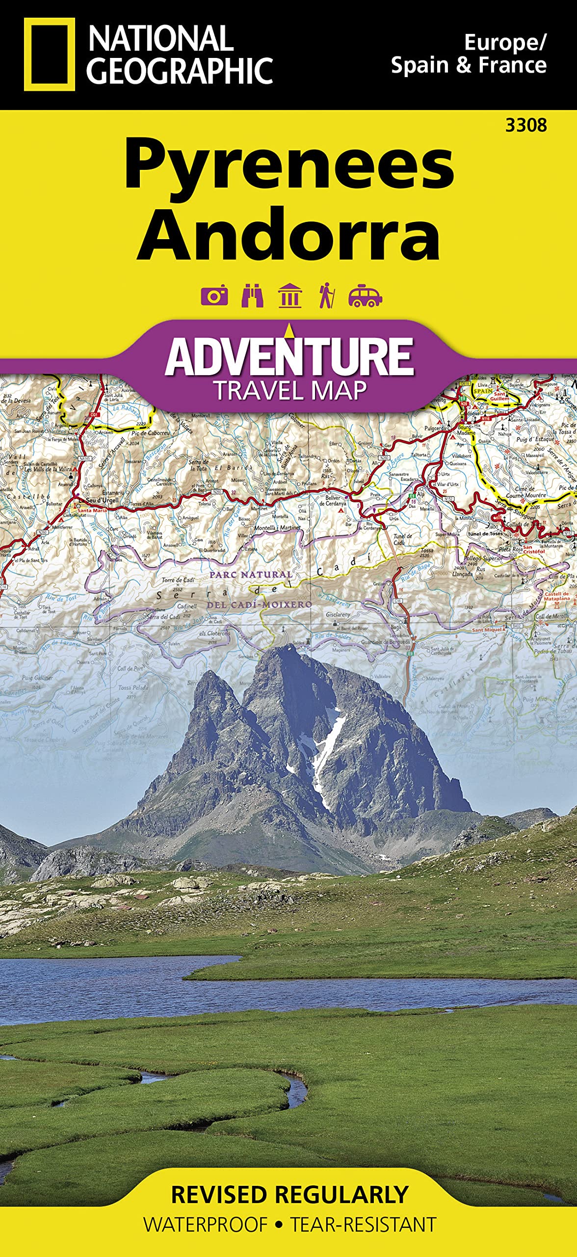 Pyrenees and Andorra Map (National Geographic Adventure Map, 3308)