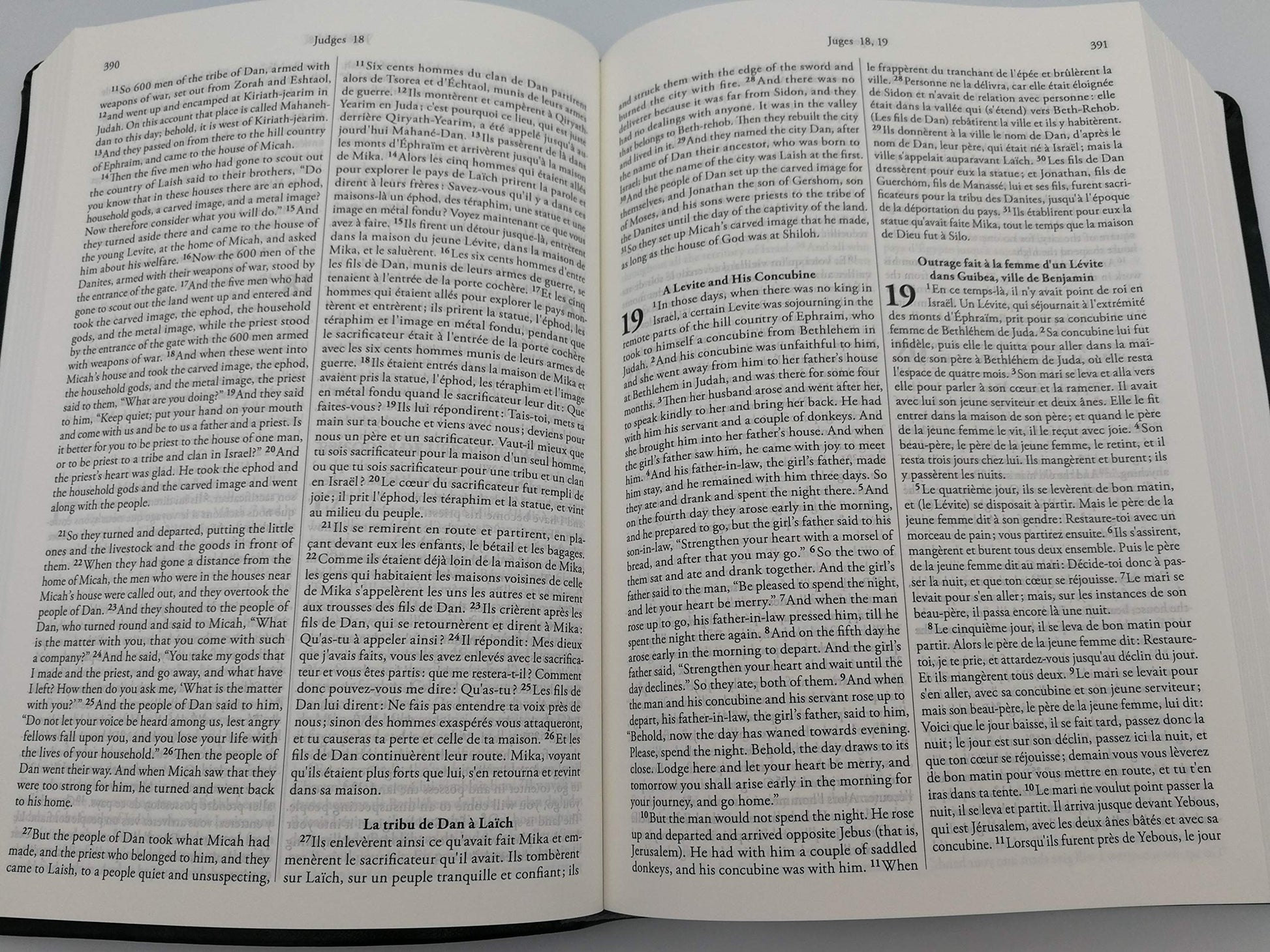 Bible Bilingue La Sainte Bibl: Bilingue anglais-franais, Colombe