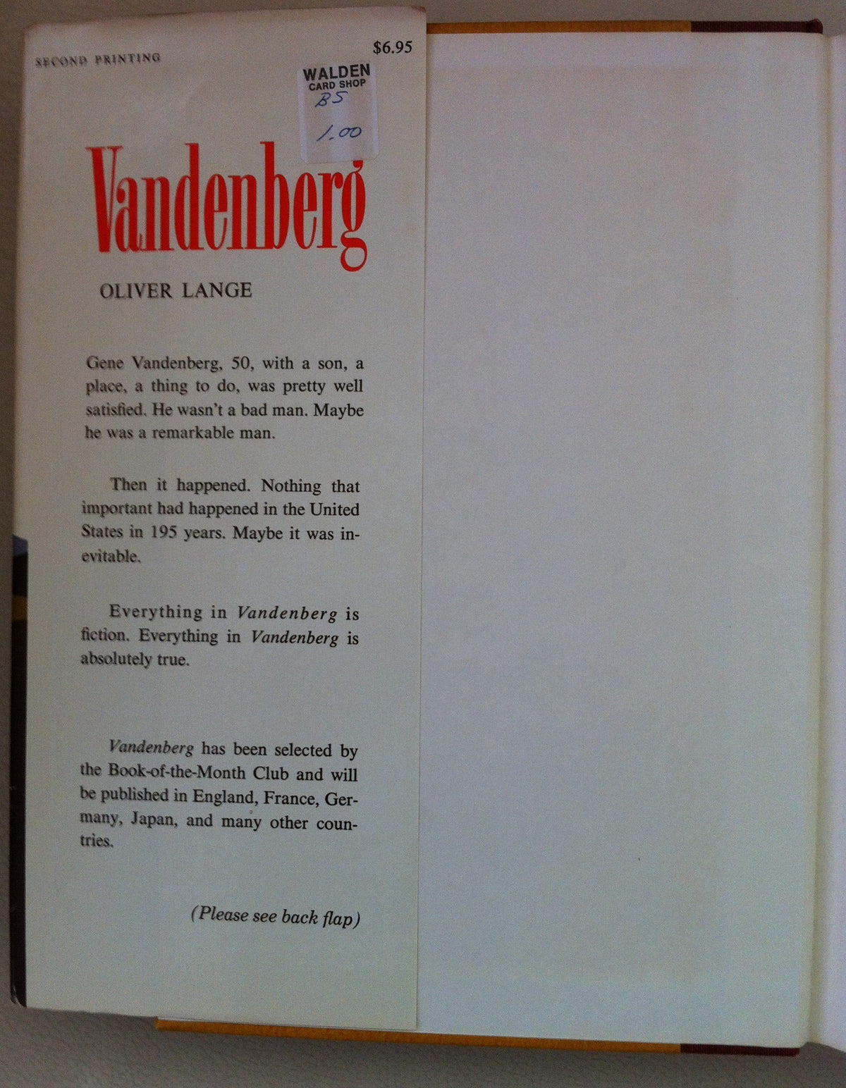 Vandenberg: A Novel