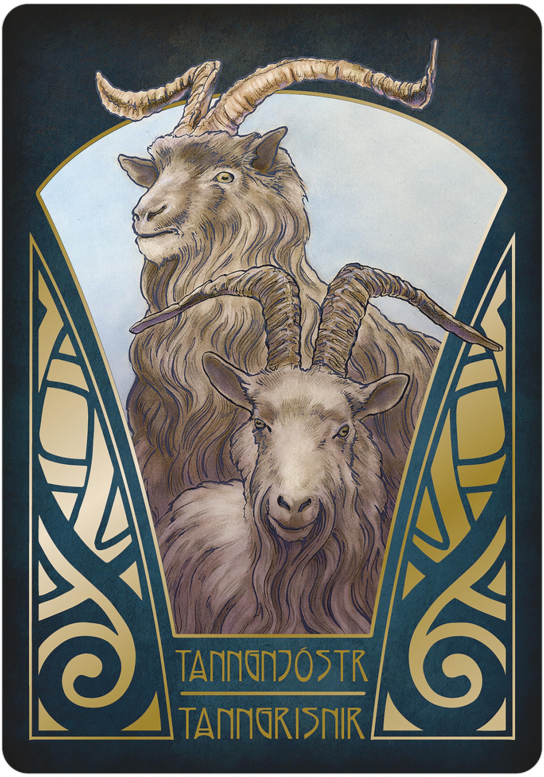 Gjallarhorn: A Norse Oracle Deck: Deluxe Set, 62 Gilt-Edged Oracle Cards, 80-Page Hardcover Book, Gold Foil Accents, Norse Mythology, Ancient Runes, Sigils, Gods & Goddesses