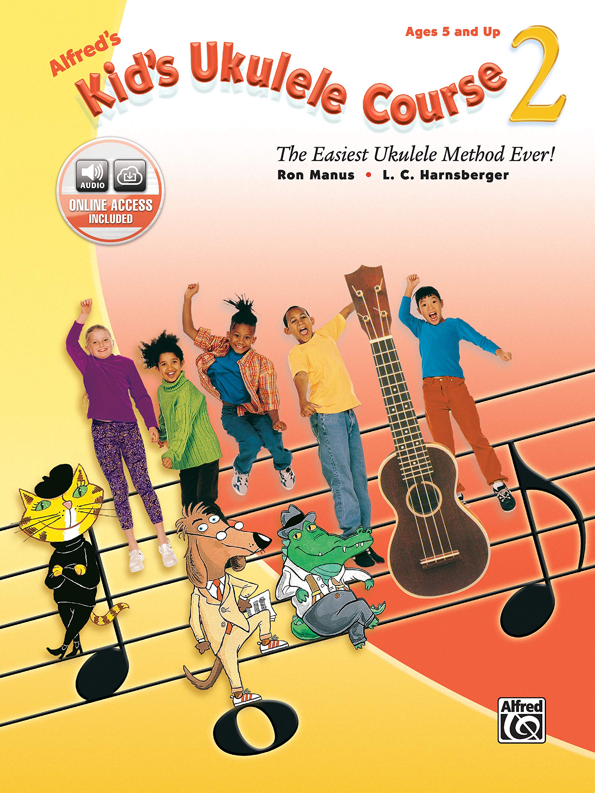 Alfred's Kid's Ukulele Course 2: The Easiest Ukulele Method Ever!, Book & Online Audio