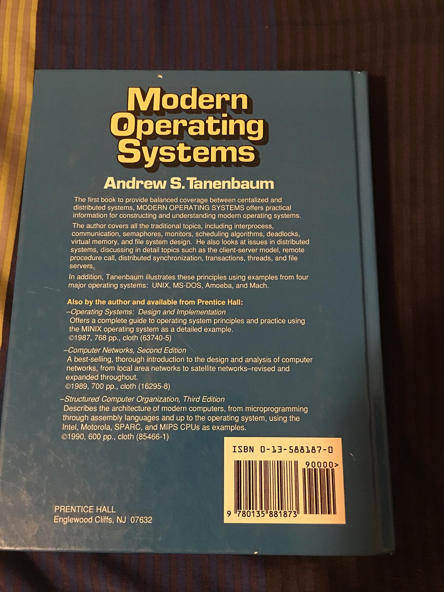 Modern Operating Systems by Tanenbaum, Andrew S.