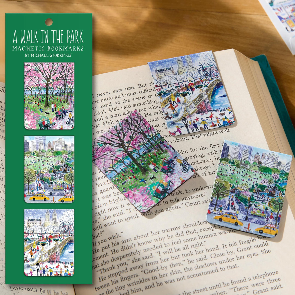 Michael Storrings Walk in The Park Magnetic Bookmarks - Galison