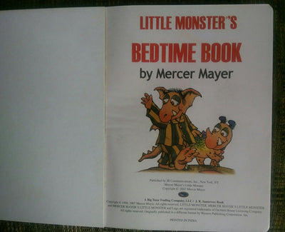 Little Monster's Bedtime Book by Mercer Mayer