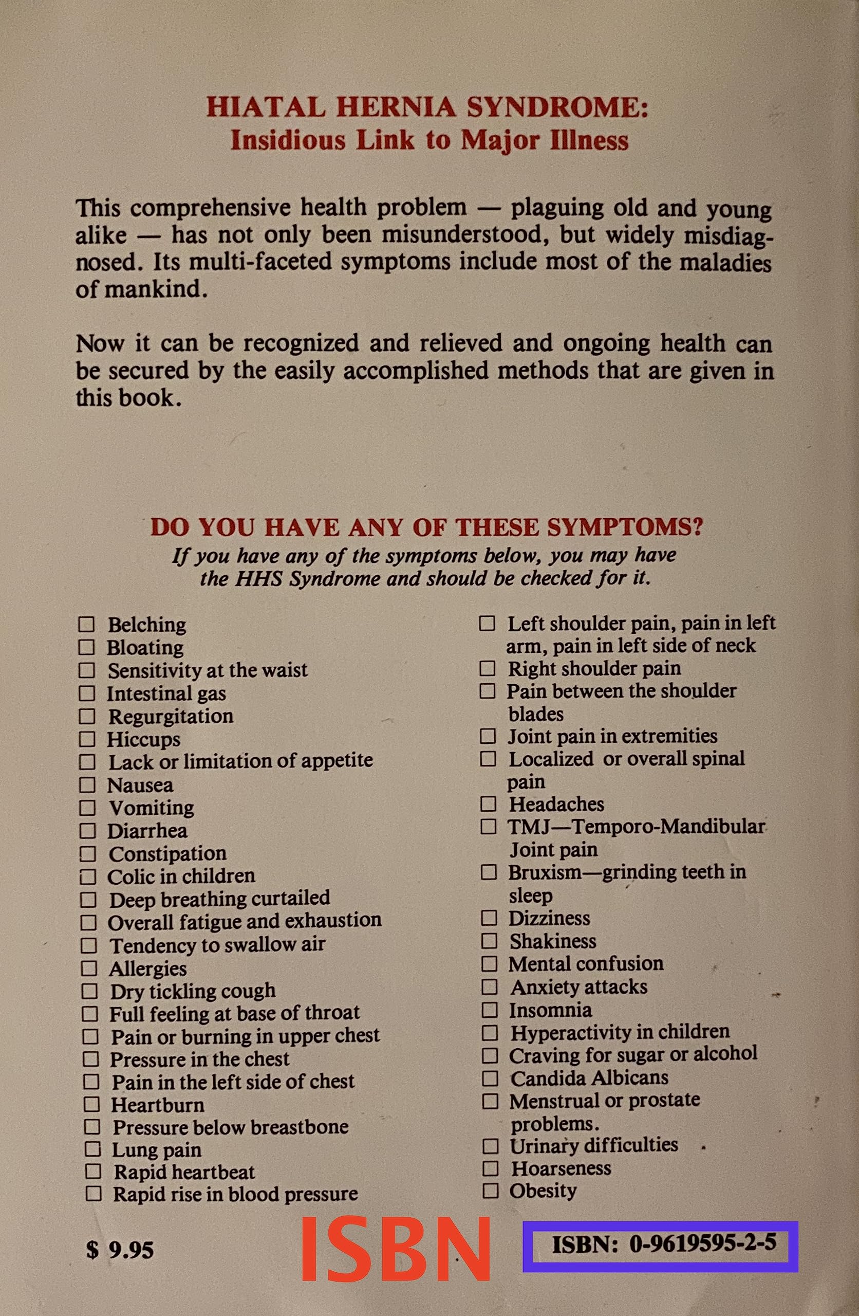 Hiatal Hernia Syndrome: Insidious Link to Major Illness Guide to Healing