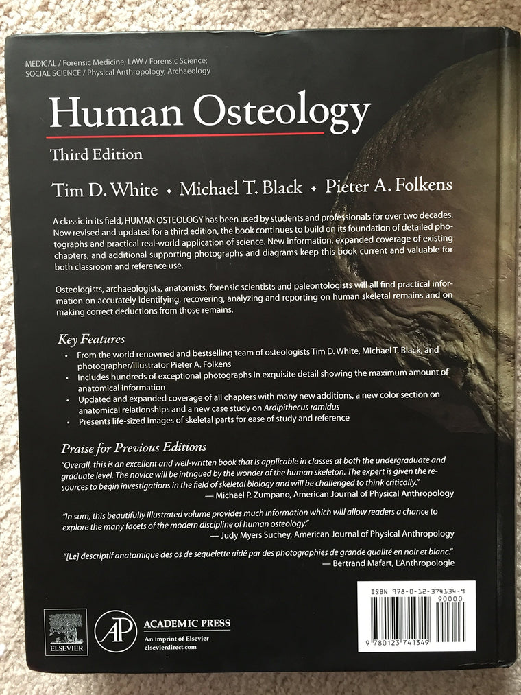 Human Osteology — back cover