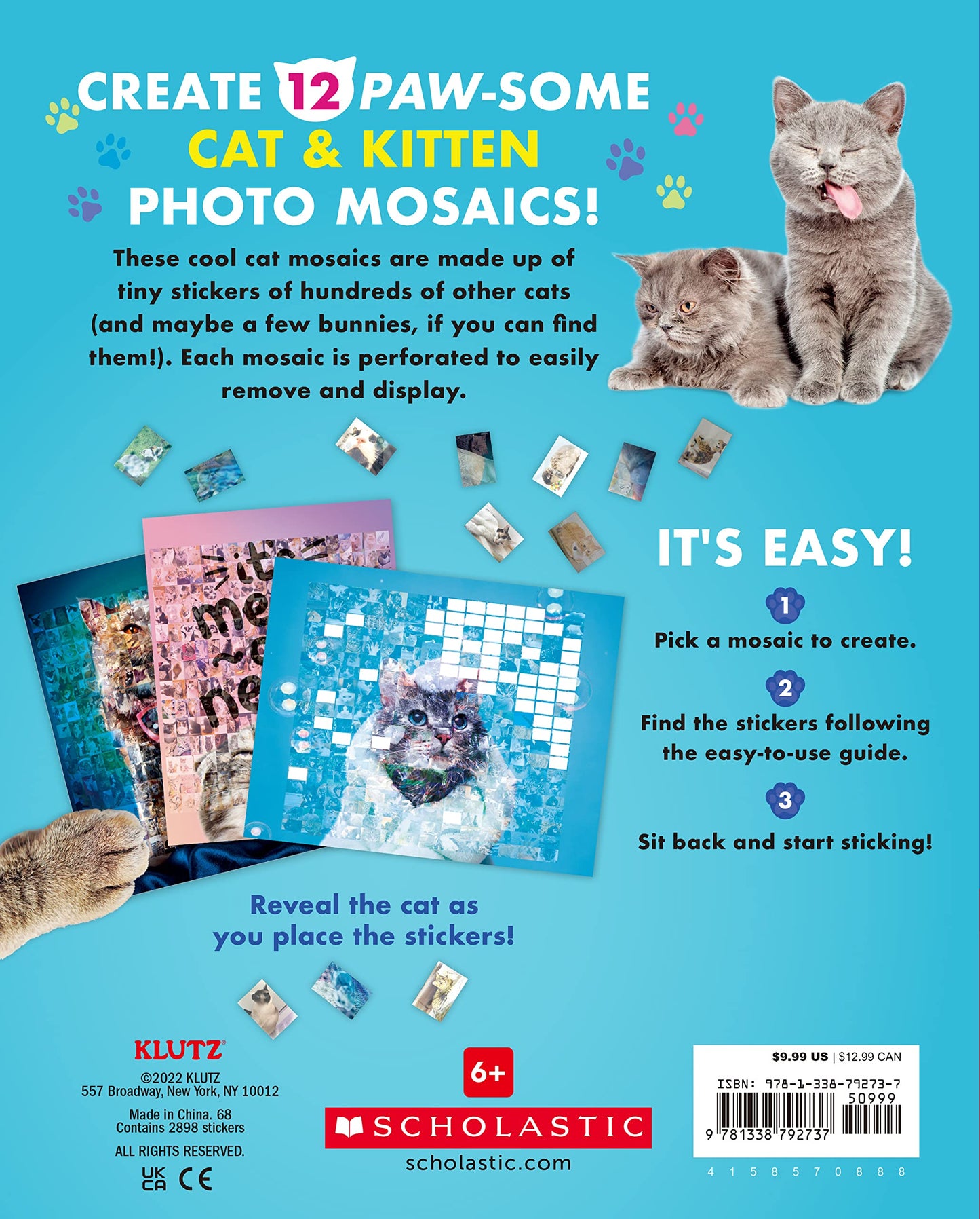 Klutz Sticker Photo Mosaic: Cats & Kittens Small