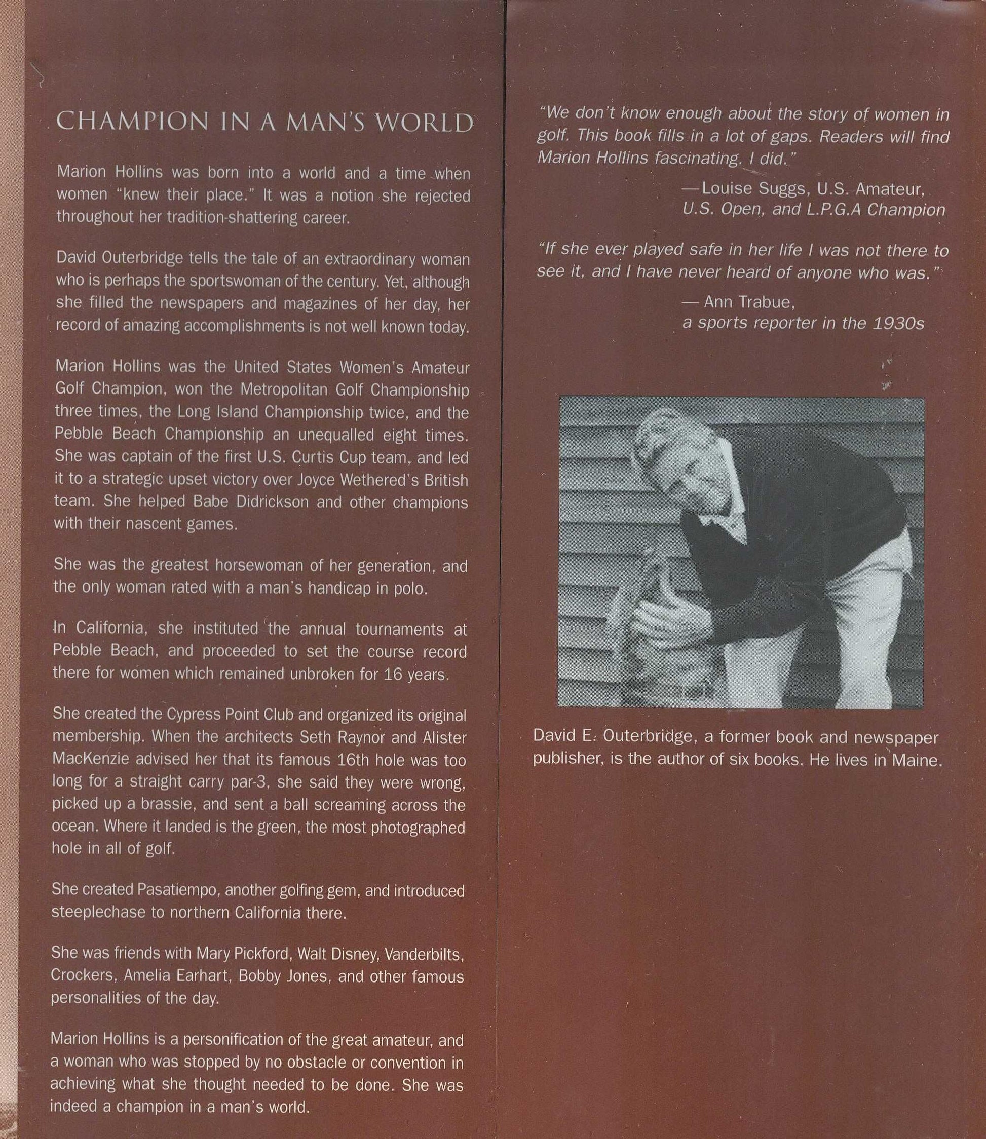 Champion in a Man's World: A Biography of Marion Hollins