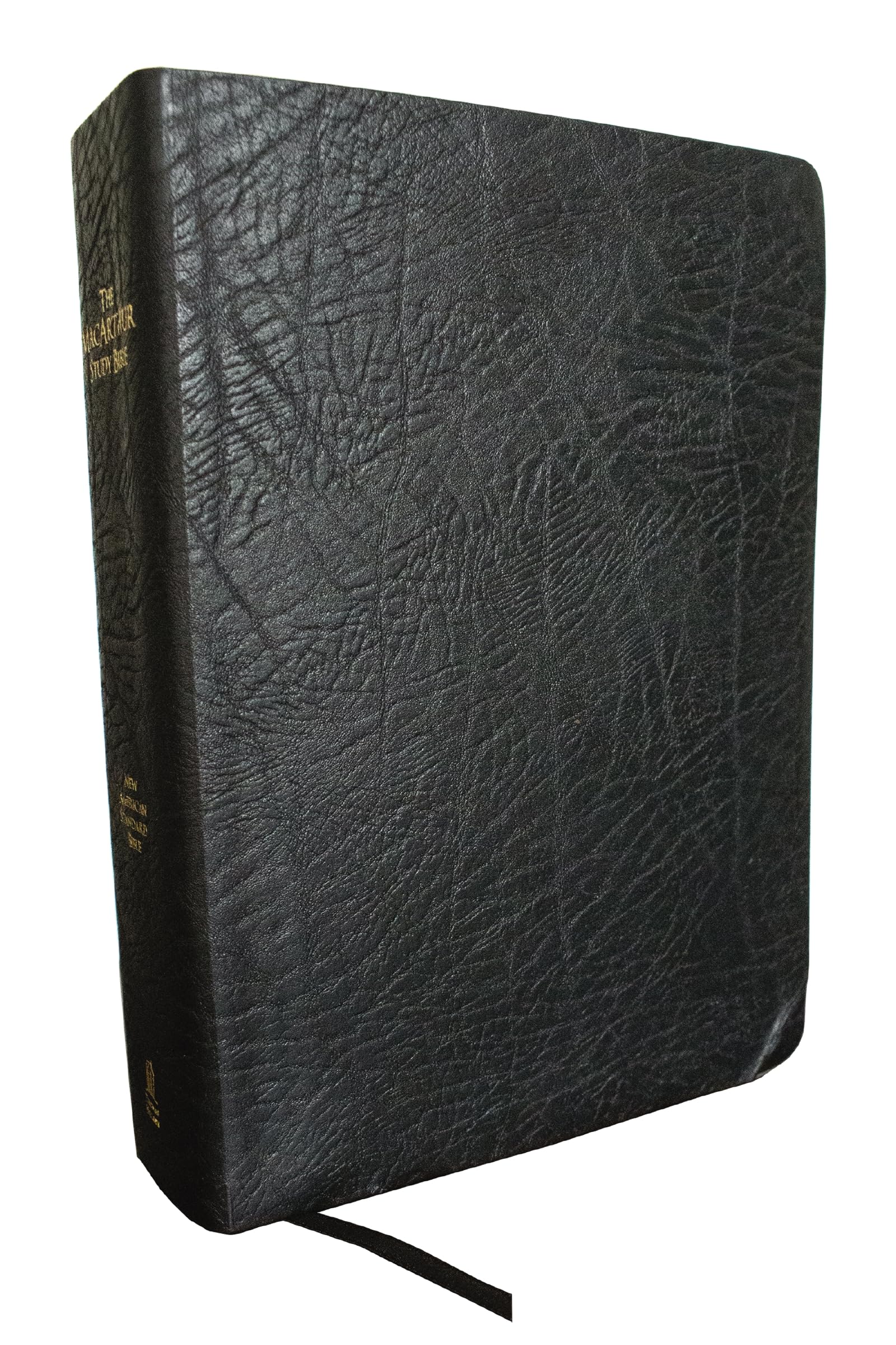 The NASB, MacArthur Study Bible, Large Print, Black Bonded Leather, Thumb Indexed, 1995 Text: Unleashing God's Truth One Verse at a Time (Holy Bible, New American Standard Bible)