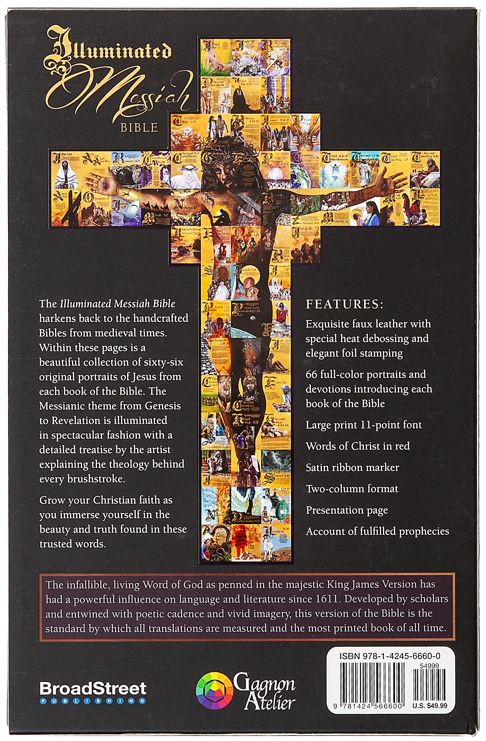 The Illuminated Messiah Bible: 66 Portraits of Jesus (KJV)