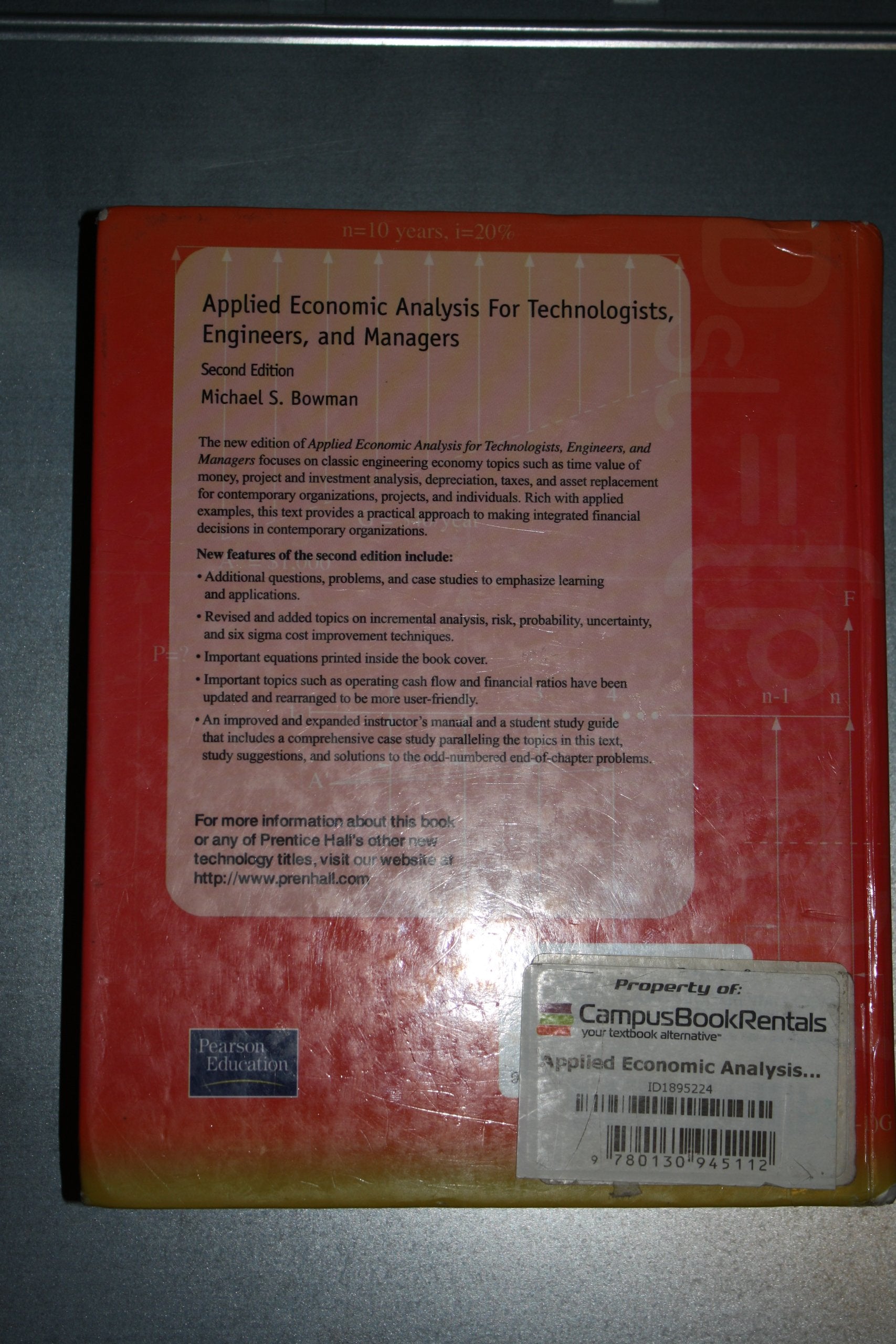 Applied Economic Analysis for Technologists, Engineers, and Managers