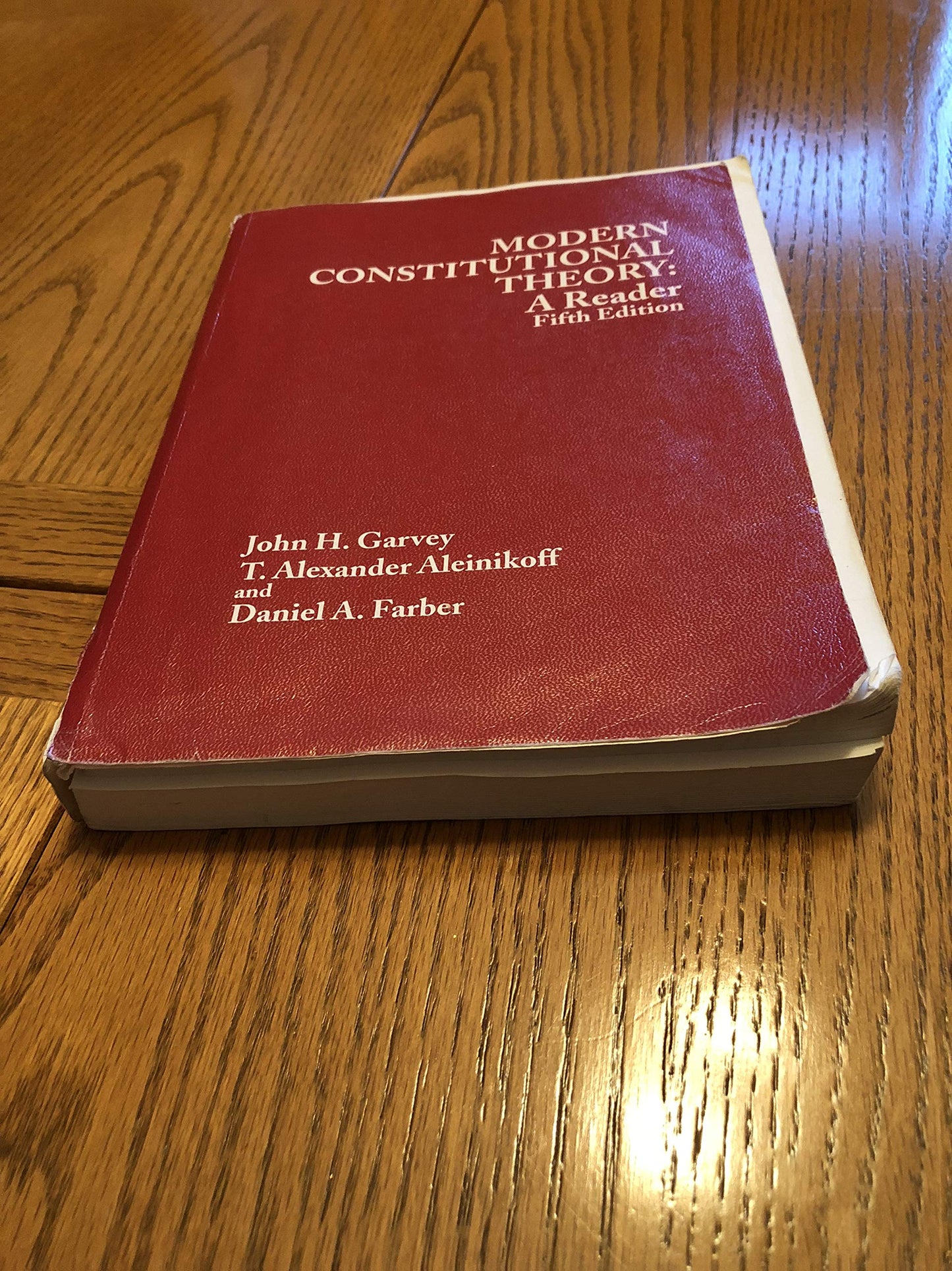 Modern Constitutional Theory: A Reader 5th Edition