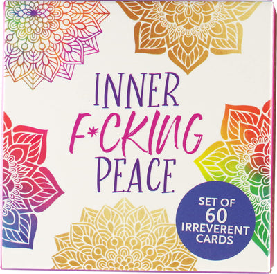 Inner Fucking Peace Motivational Card Deck (60 Pack) by Pete