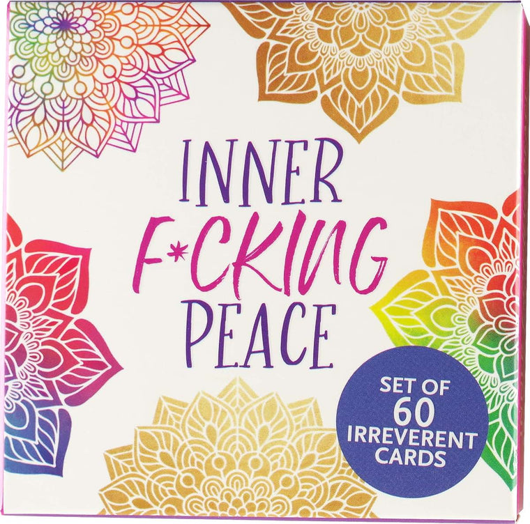 Inner Fucking Peace Motivational Card Deck (60 Pack) by Pete
