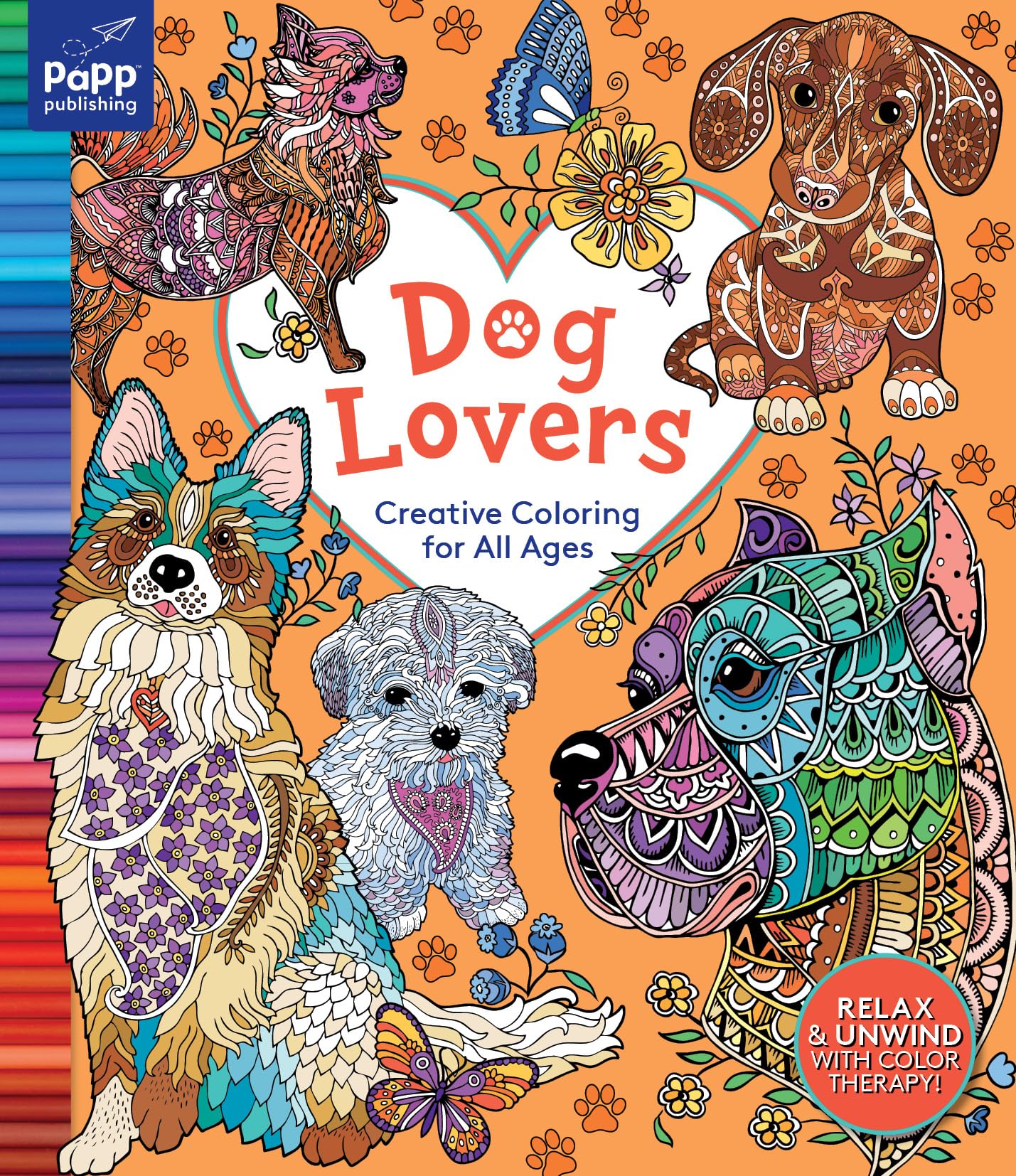 Adult Coloring Book: Dog Lovers - Relaxing Patterns for Stress Relief