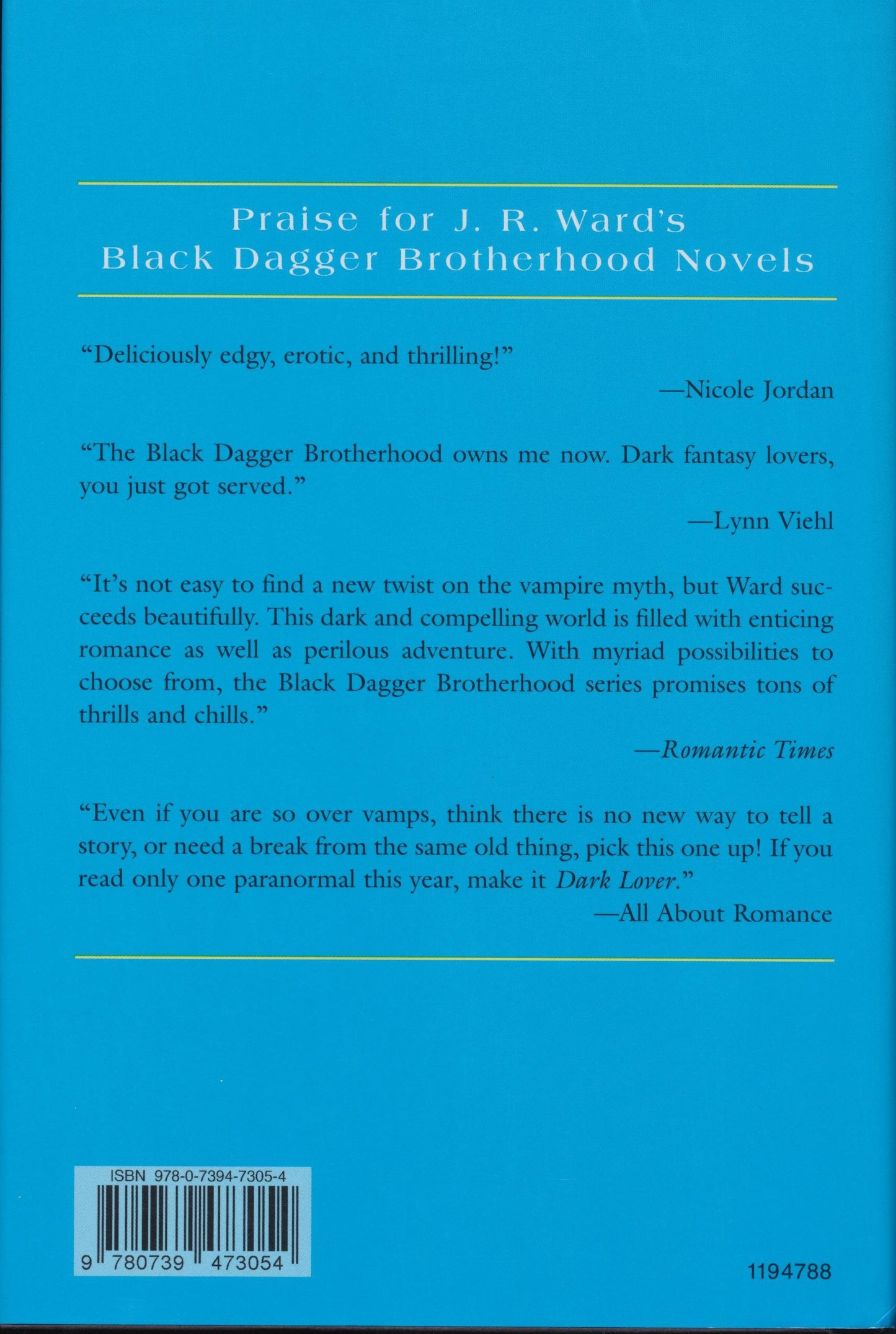 Dark Lover / Lover Eternal (Black Dagger Brotherhood)