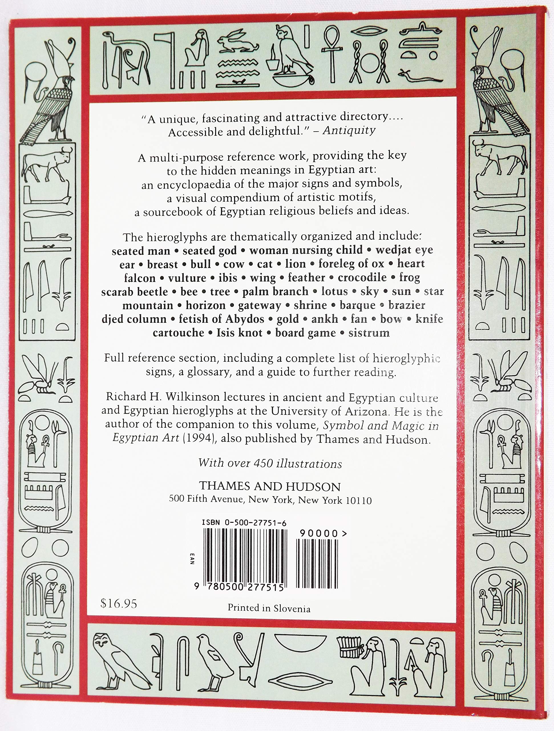 Reading Egyptian Art: A Hieroglyphic Guide to Ancient Egyptian Painting and Sculpture