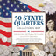 50 State Quarters Map (includes space for the Philadelphia and Denver mints!)