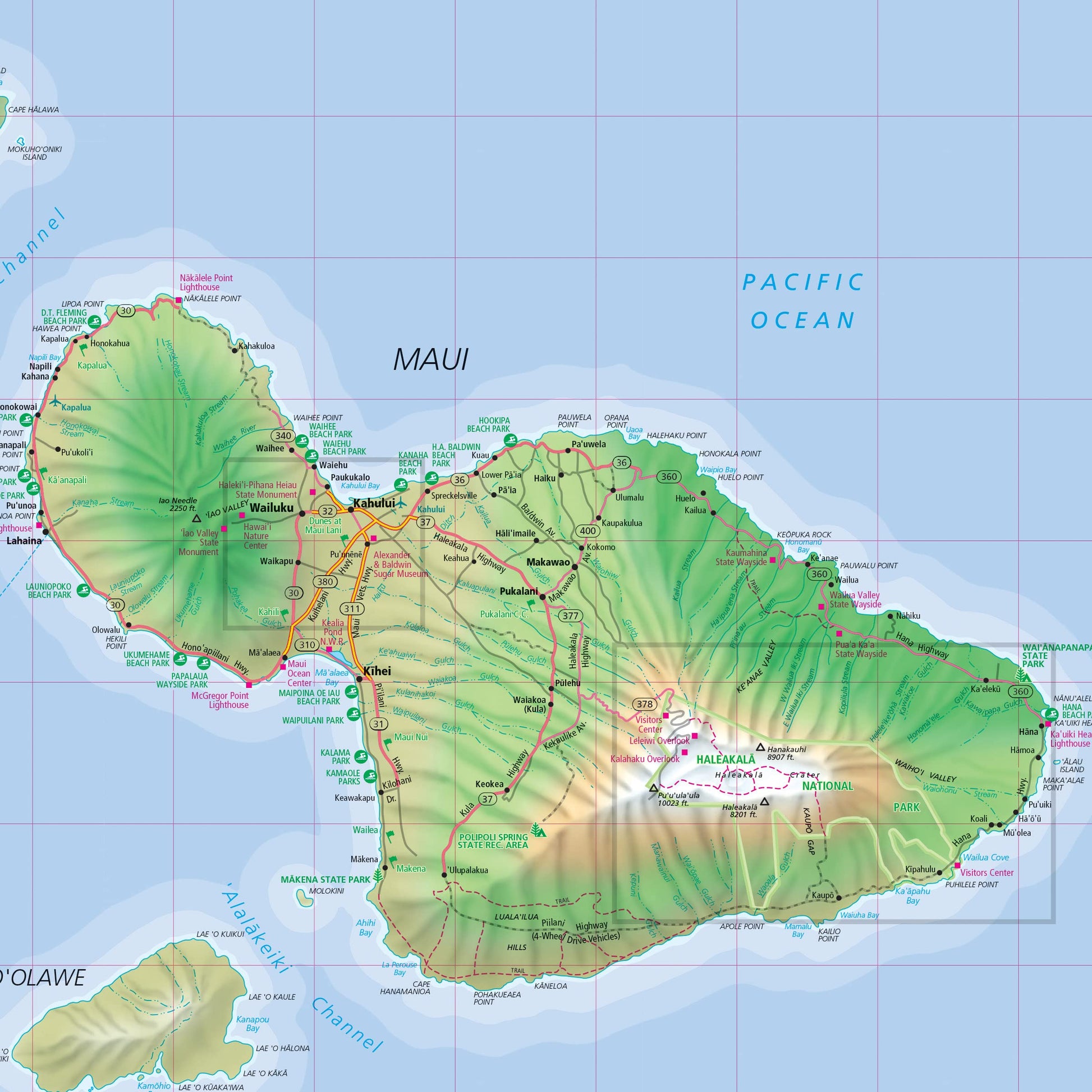 Rand McNally Easy to Read: Hawaii State Map