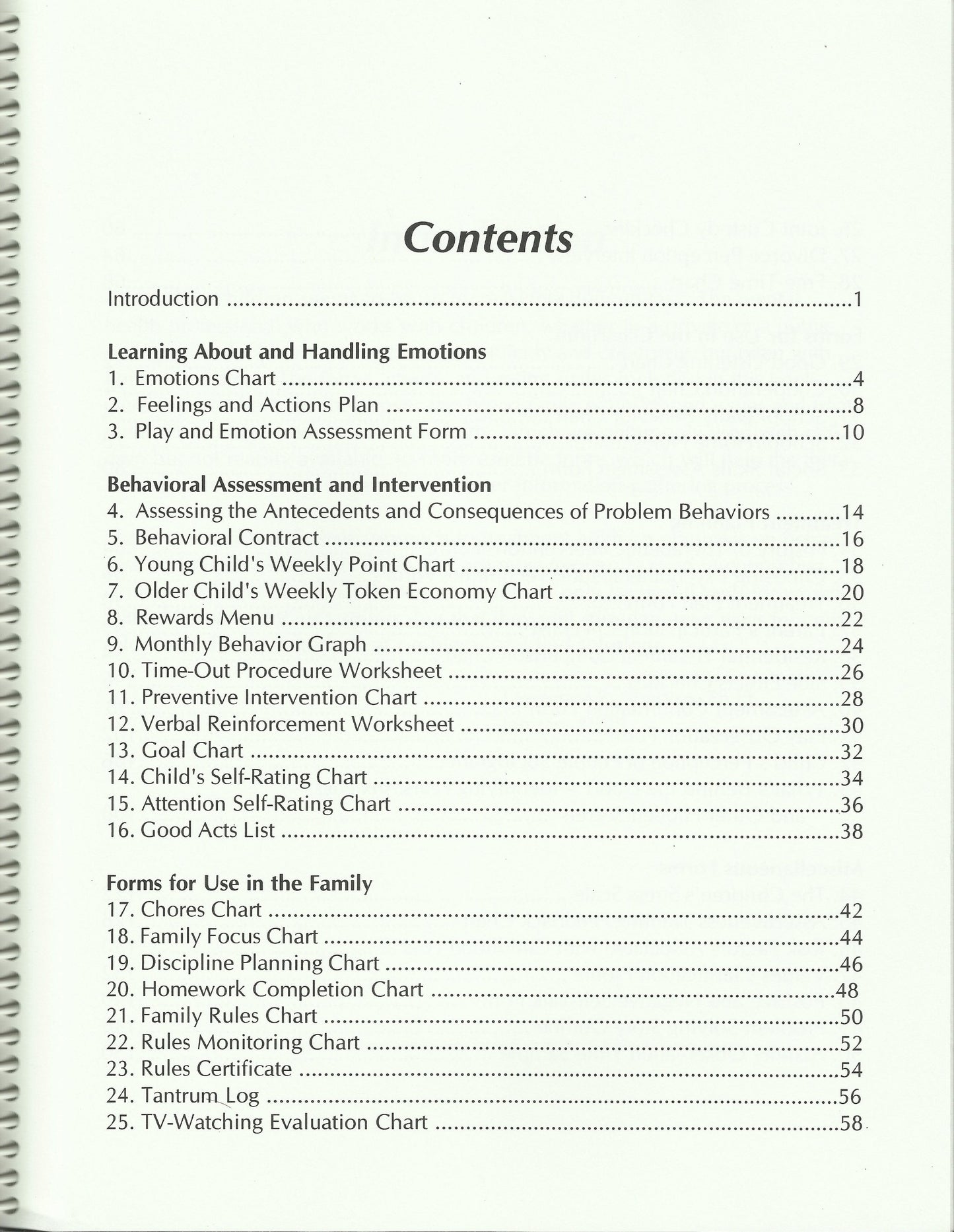 Forms for Use in Counseling Children