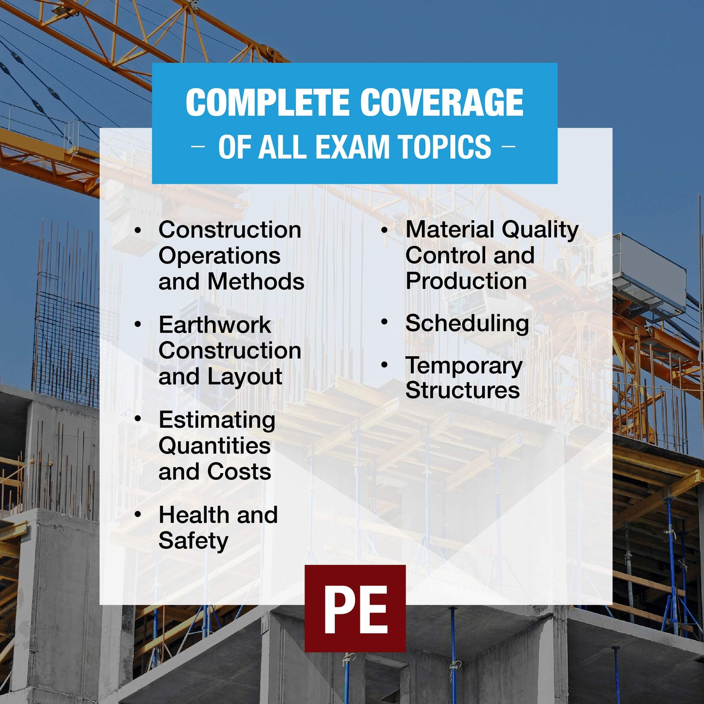 PPI Six-Minute Solutions for Civil PE Exam: Construction Depth Problems, 2nd Edition - Contains Over 100 Practice Problems for the NCEES PE Civil Construction Exam