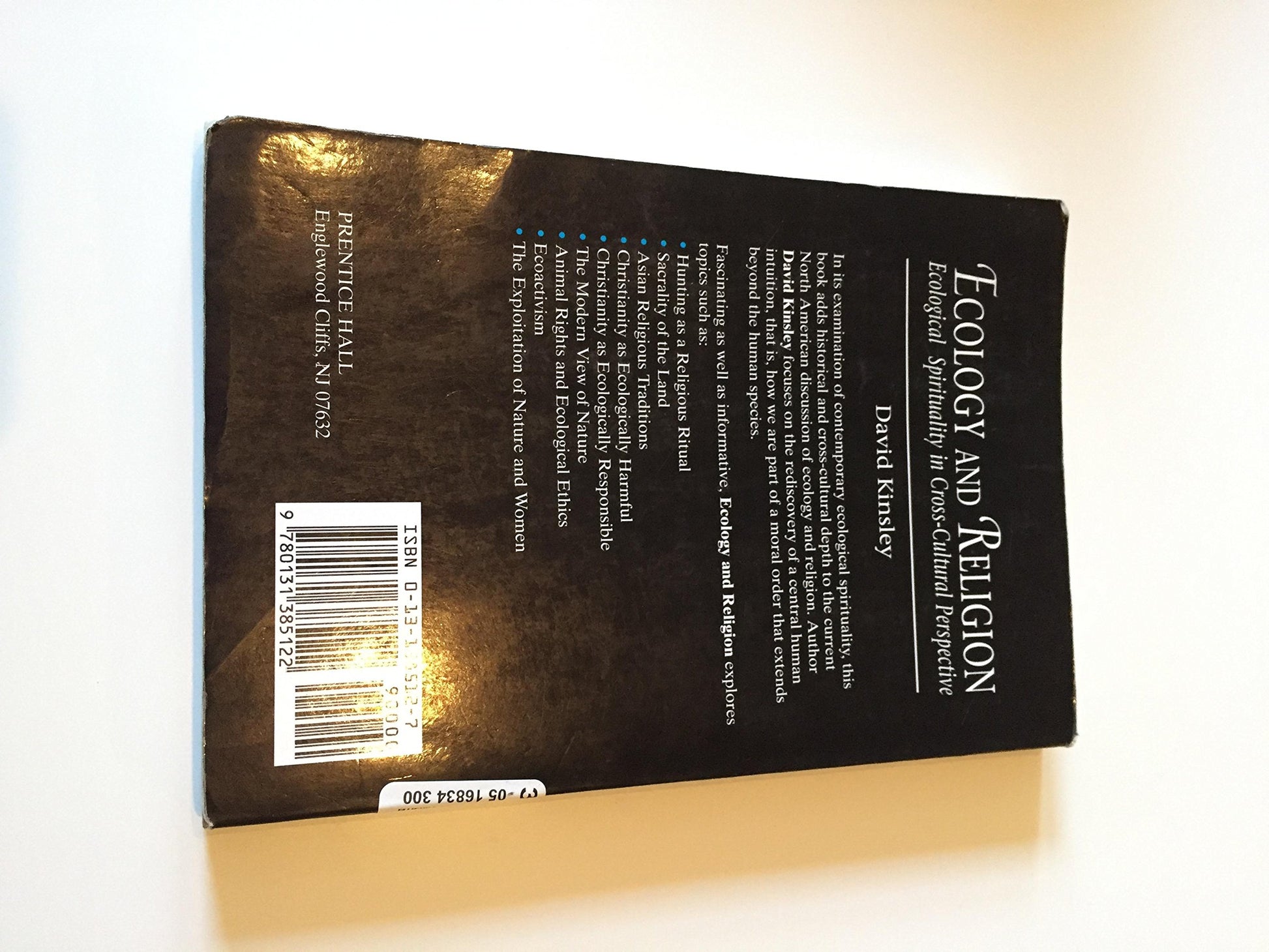 Ecology and Religion: Ecological Spirituality in Cross-Cultural Perspective