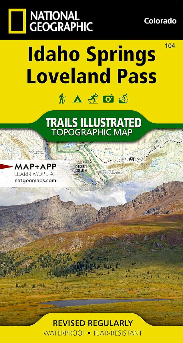 Idaho Springs, Loveland Pass Map (National Geographic Trails Illustrated Map, 104)